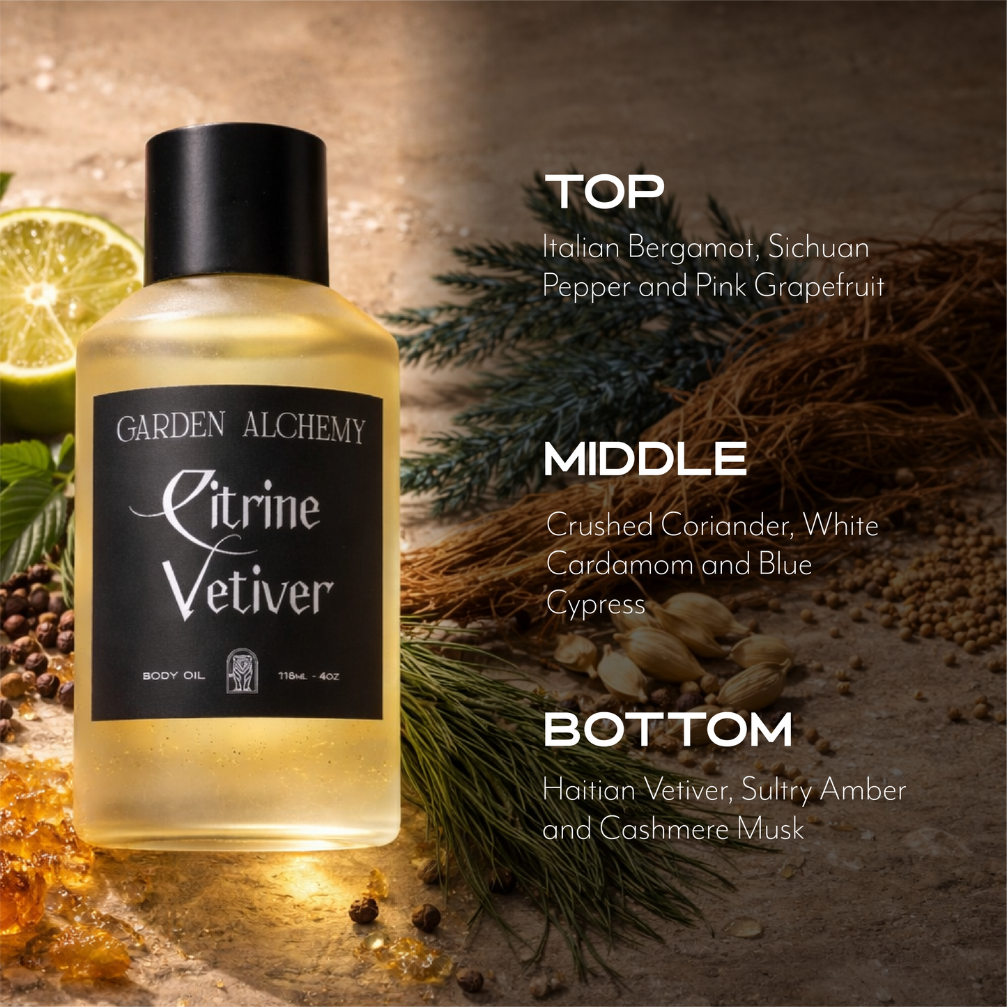 CITRINE VETIVER BODY OIL