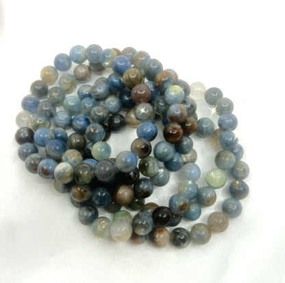 KYANITE BRACELET- remove negative energy & patterns, communication, relaxation, serenity, reduce inflammation