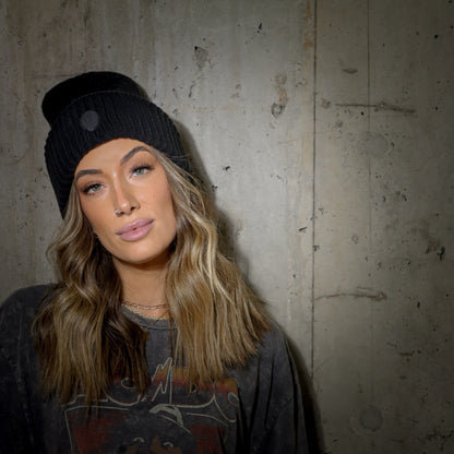 Obsidian Threads Beanie