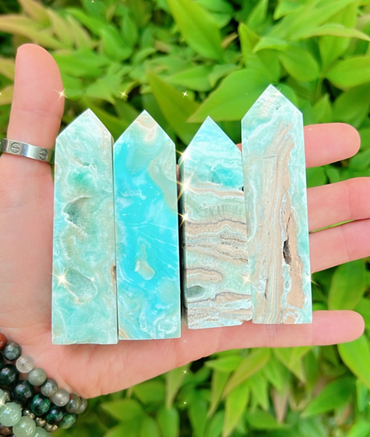 BLUE ARAGONITE POINT