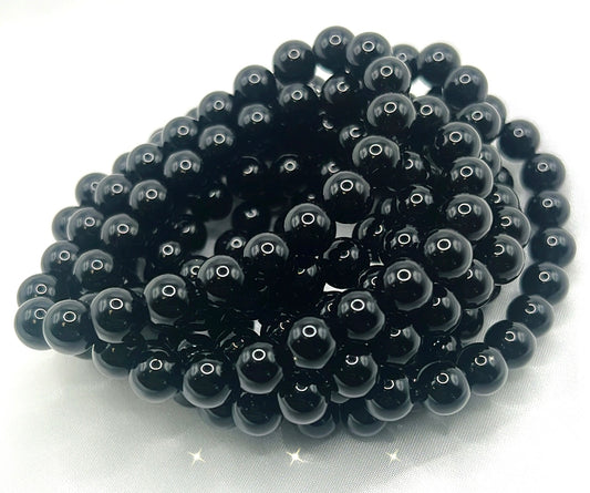 BLACK ONYX BRACELET- defense armor, strength, power, creative focus, relieve fatigue