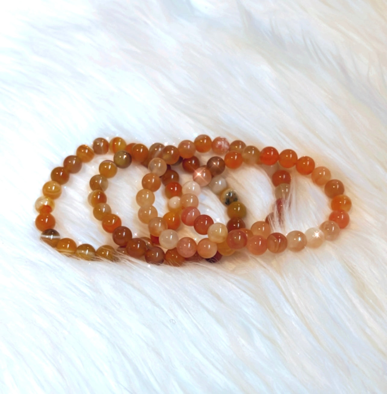 CARNELIAN BRACELET- ambition, energy, attraction, action