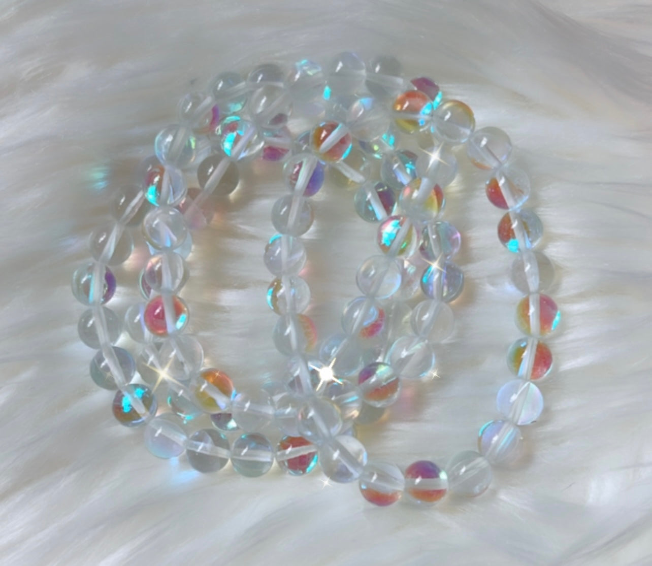 ANGEL AURA QUARTZ BRACELET-harmony, healing, energy