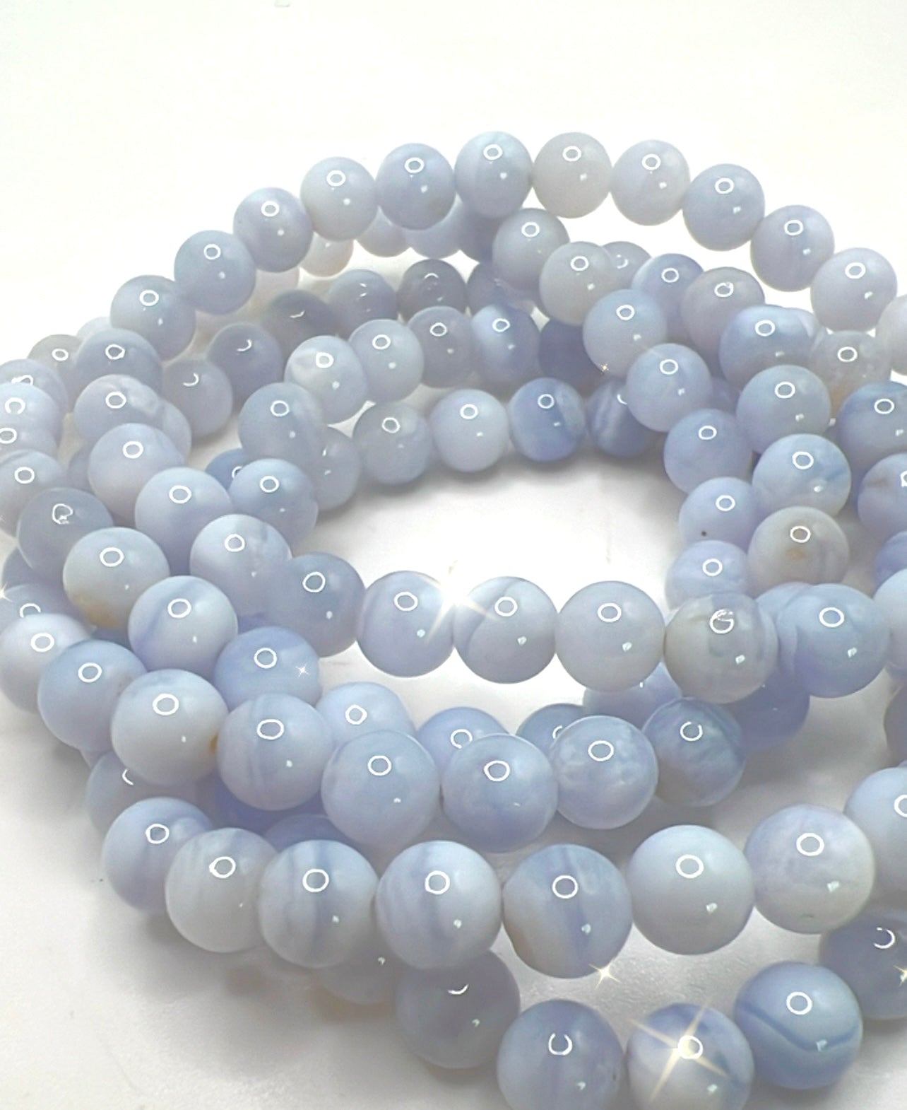 BLUE LACE AGATE BRACELET- harmony, hope, soothing