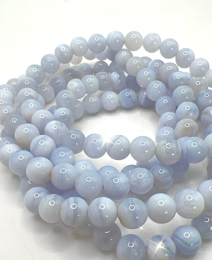 BLUE LACE AGATE BRACELET- harmony, hope, soothing