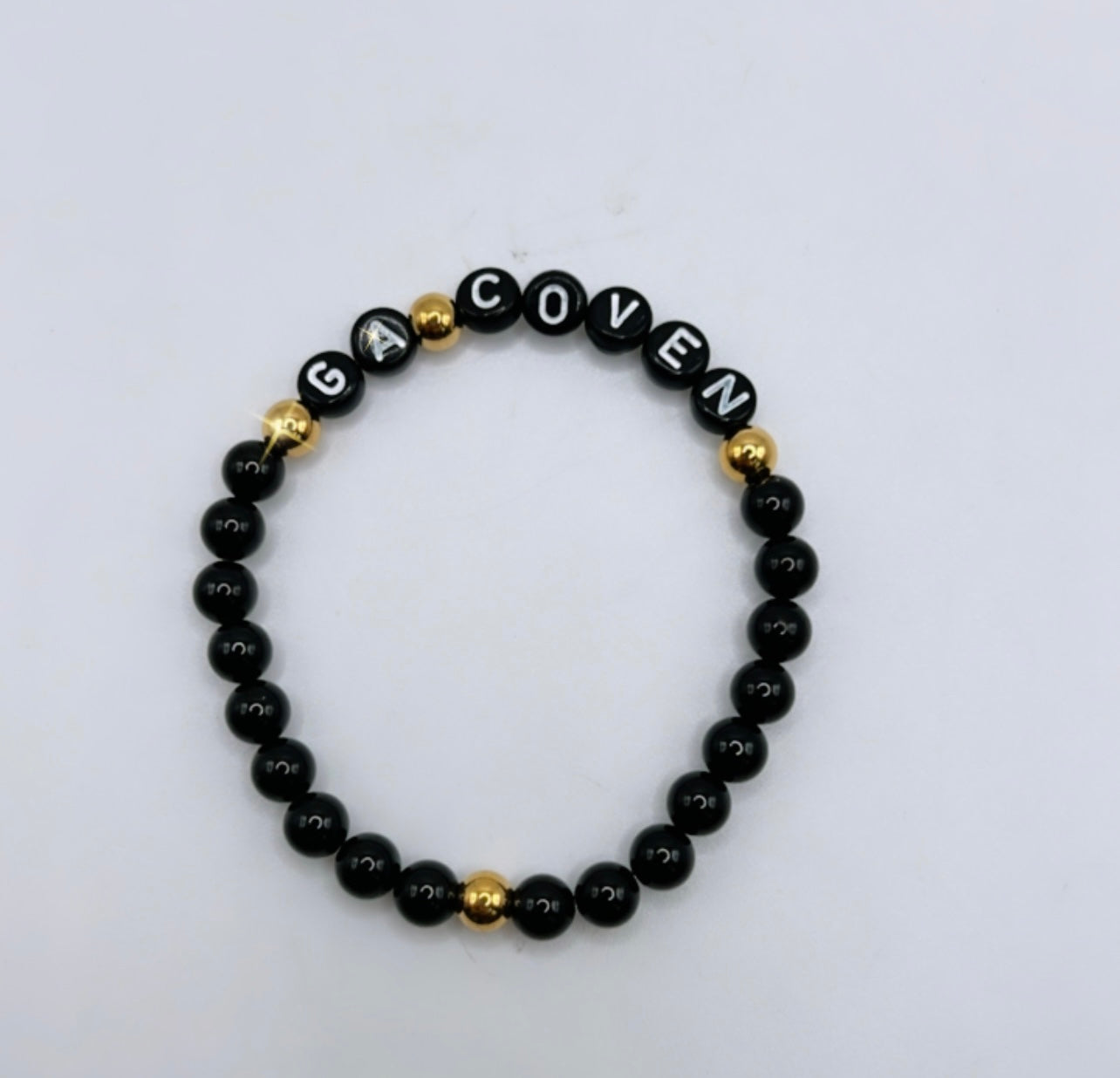 GA COVEN BLACK TOURMALINE BRACELET- protection, absorbing emf, repelling negativity