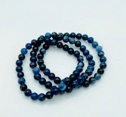 SODALITE BRACELET- panic attack relief, clarity, intuition, good sleep, balances metabolism