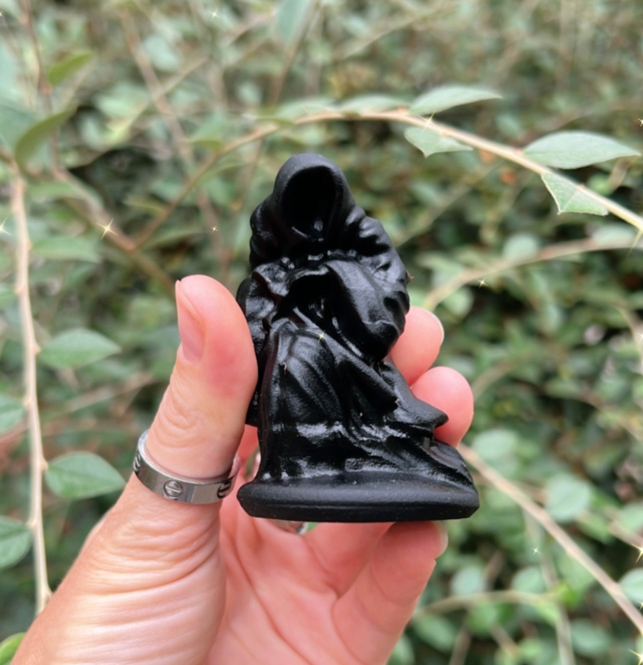 HALLOWEEN BLACK OBSIDIAN CARVINGS