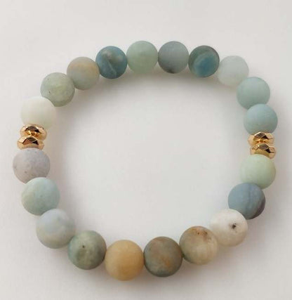 MATTE CARIBBEAN CALCITE BRACELET-  Psychic ability, astral travel, soothing the emotional body
