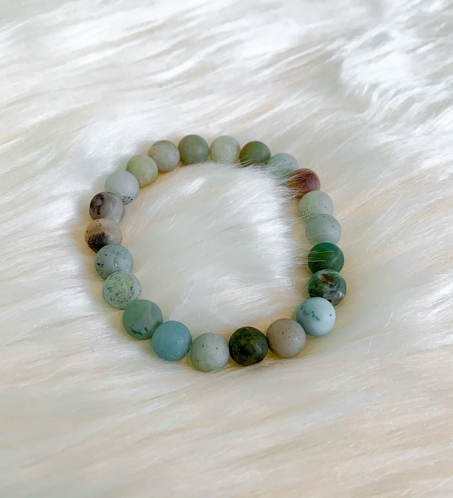 MATTE CARIBBEAN CALCITE BRACELET-  Psychic ability, astral travel, soothing the emotional body